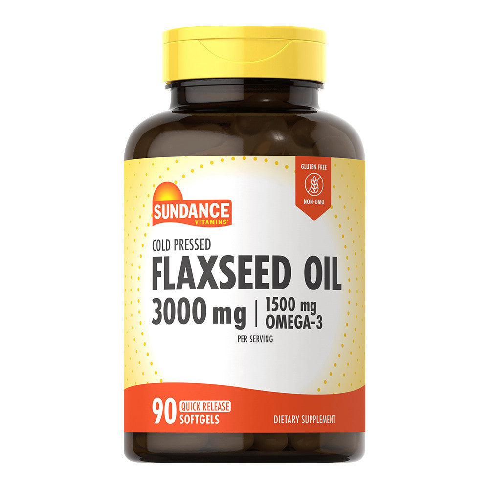 Sundance Flaxseed Oil 1000 Mg Softgels, 90 Ea